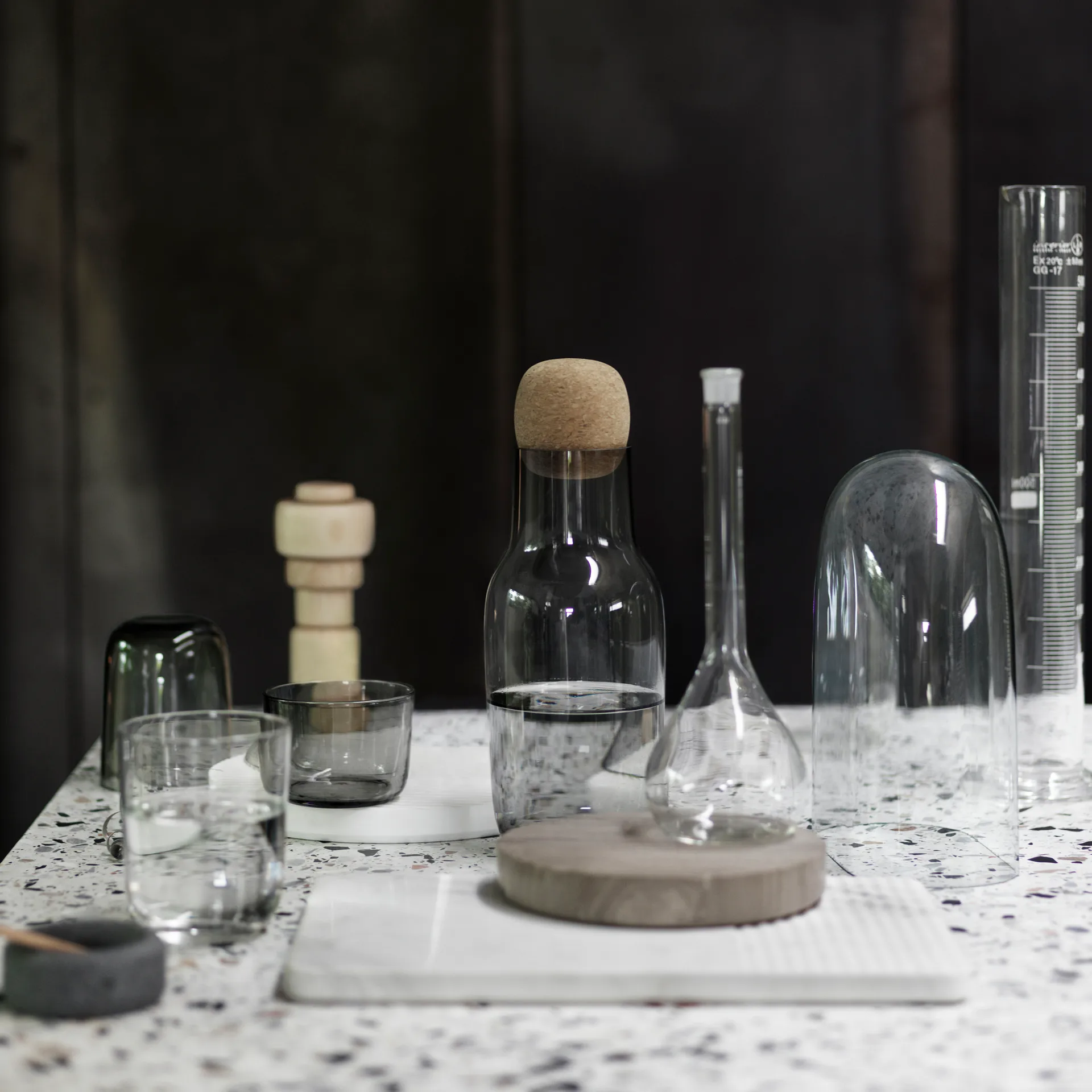 4 Vasos Corky altos, transparente Muuto