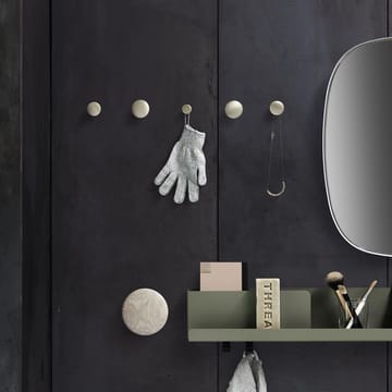 5 Colgadores The Dots, metal - latón - Muuto