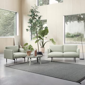 Alfombra de lana Ply 170x240 cm - gris oscuro - Muuto