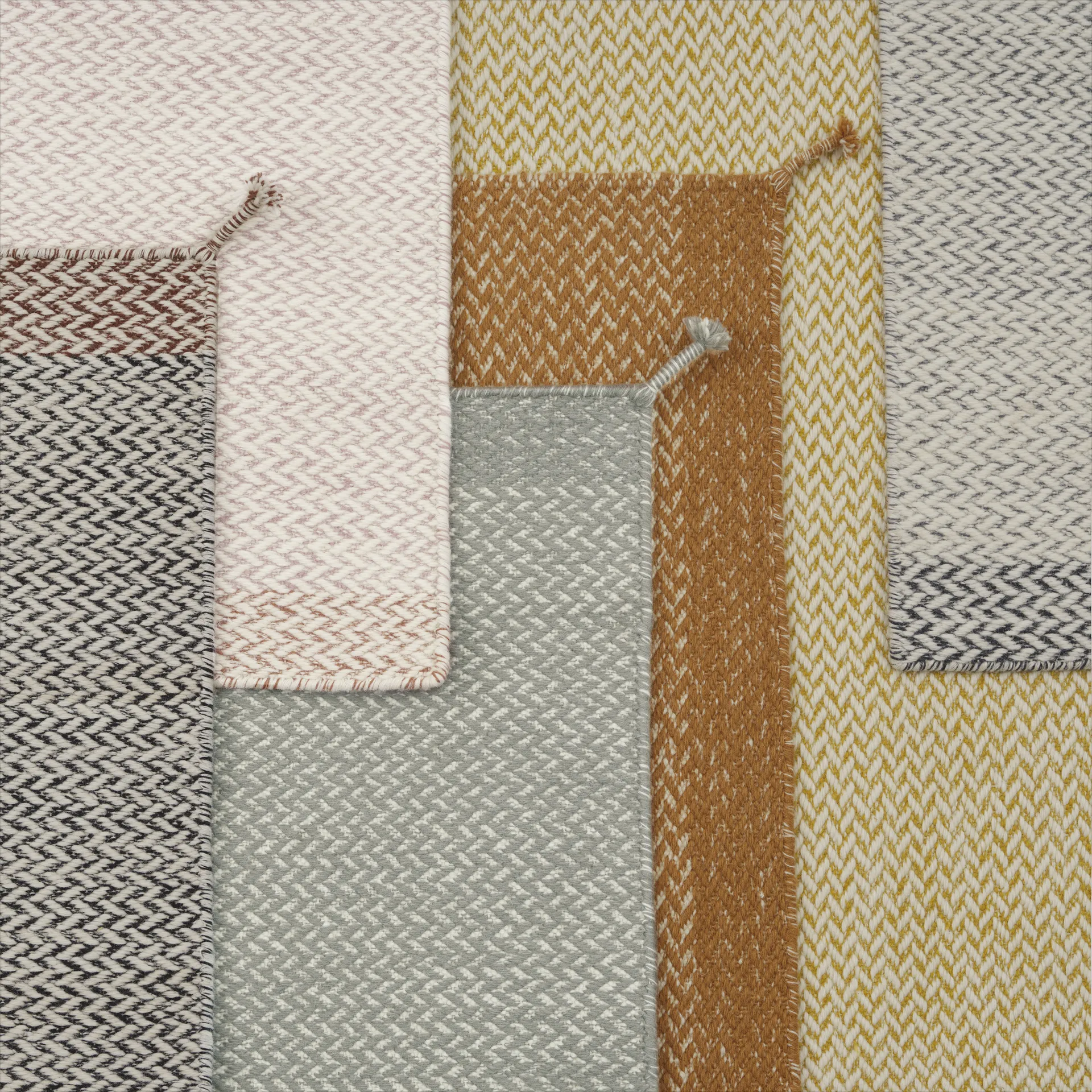 Alfombra de lana Ply 170x240 cm, Light Rose Muuto