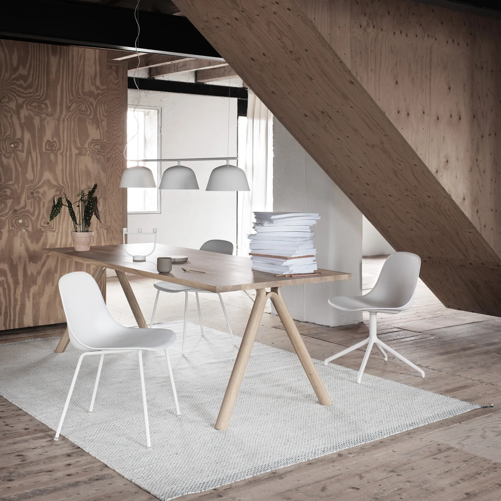 Alfombra de lana Ply 170x240 cm, off-white Muuto
