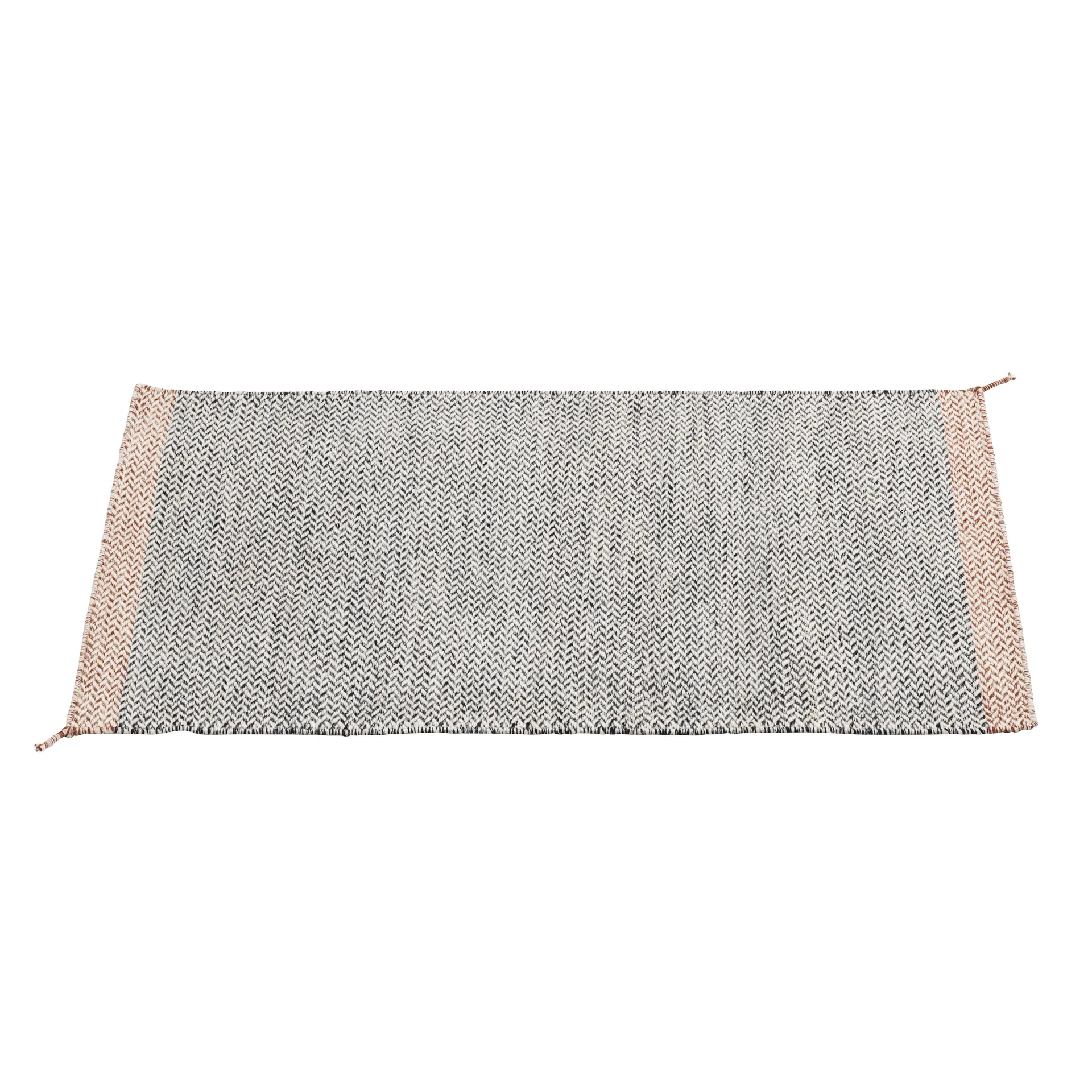 Alfombra de lana Ply 85x140 cm, negro-blanco Muuto