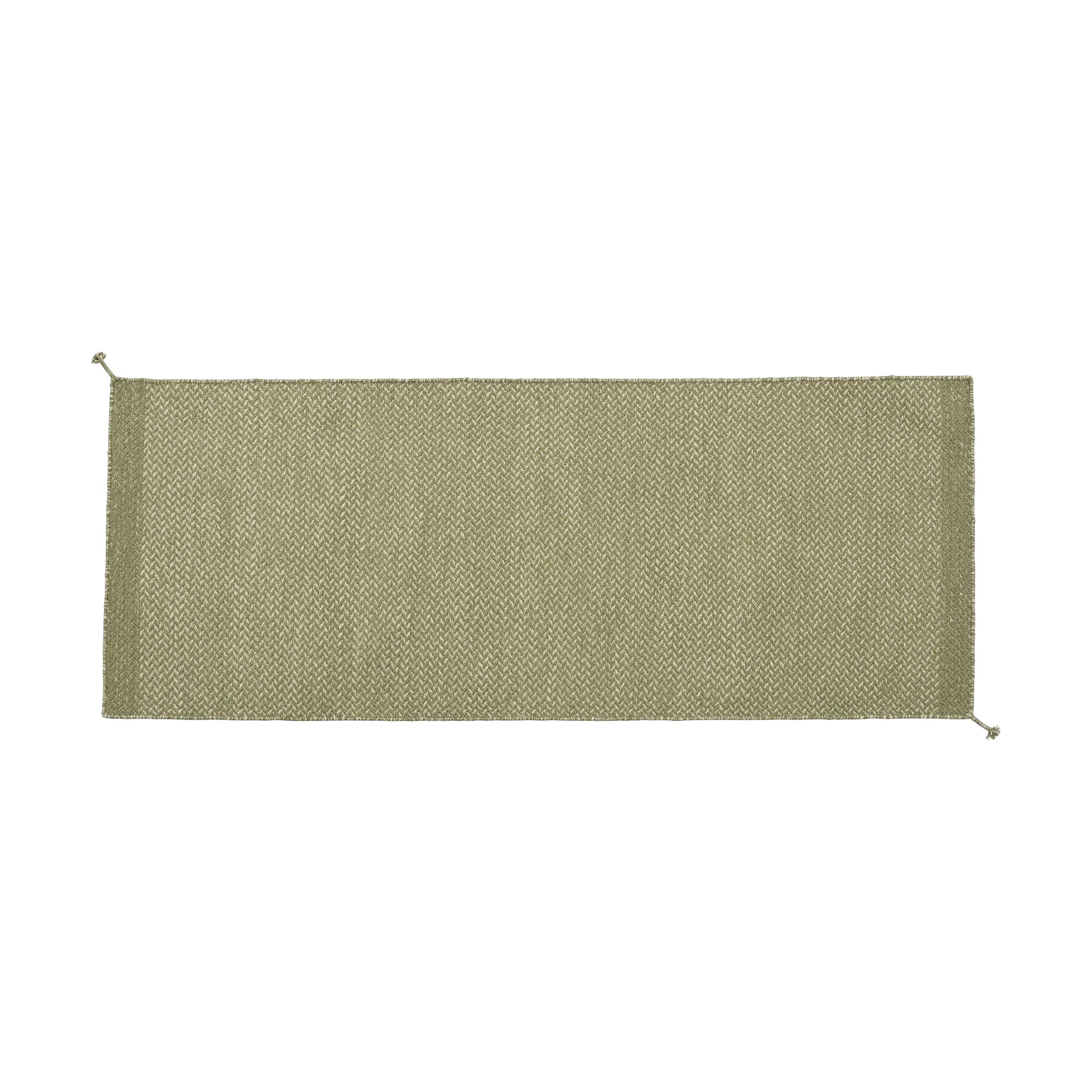 Alfombra Ply 80x200 cm, Moss green Muuto