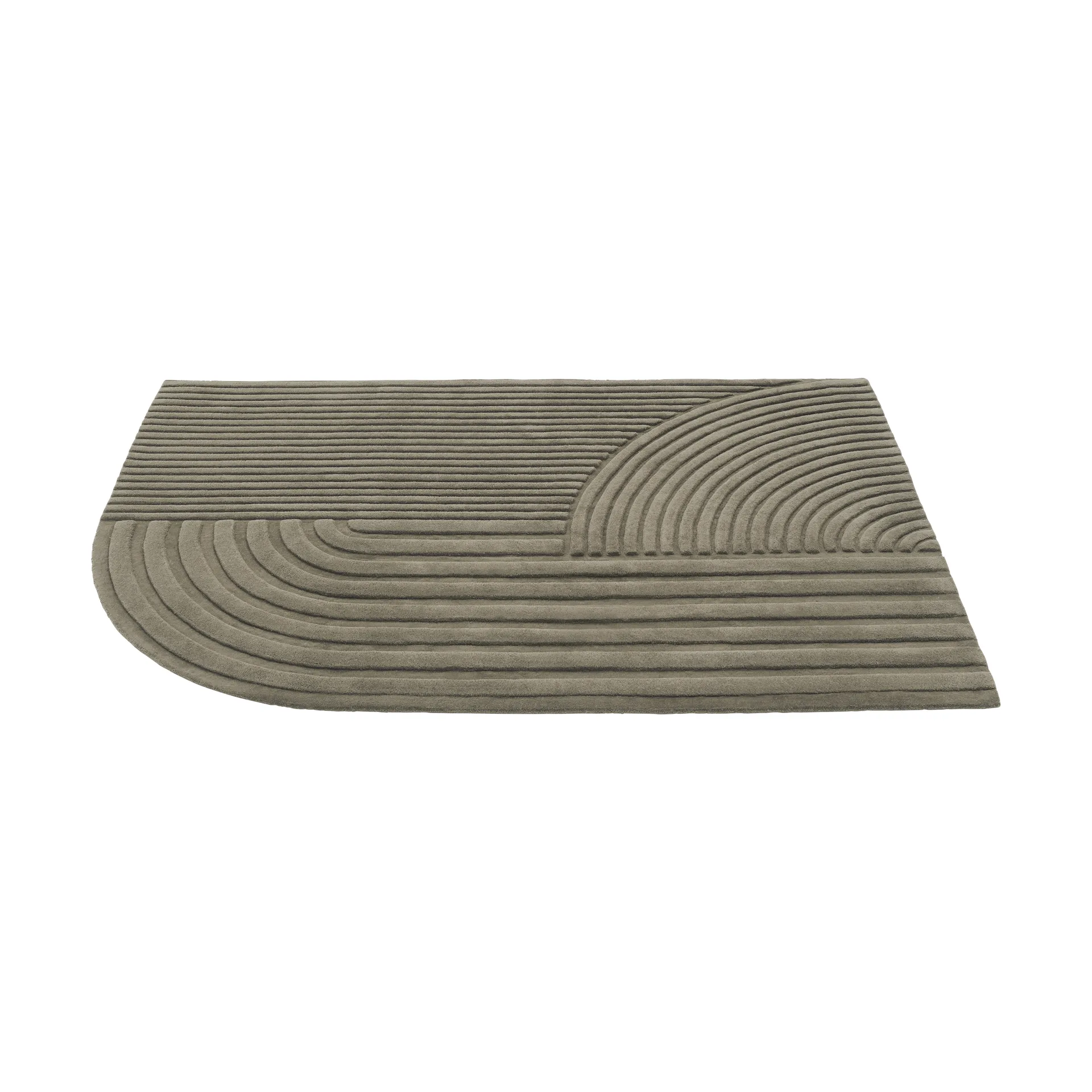 Alfombra Relevo 170x240 cm, Taupe Muuto