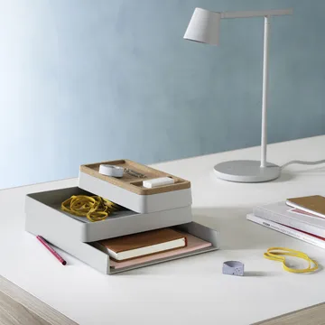Almacenamiento Arrange Desktop - Grey, configuración 1 - Muuto