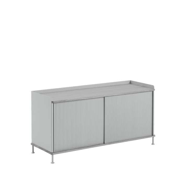 Aparador Enfold Low - Grey-Metal - Muuto