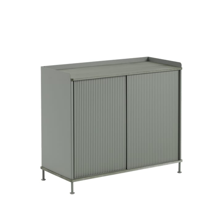 Aparador Enfold Tall - Dusty green-Metal - Muuto