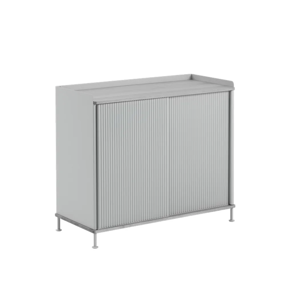 Aparador Enfold Tall, Grey-Metal Muuto