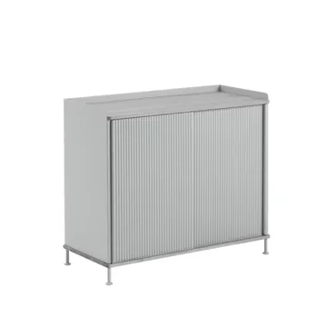Aparador Enfold Tall - Grey-Metal - Muuto
