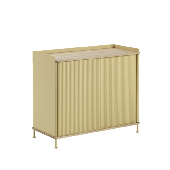 Aparador Enfold Tall - Yellow-Oak-Metal - Muuto