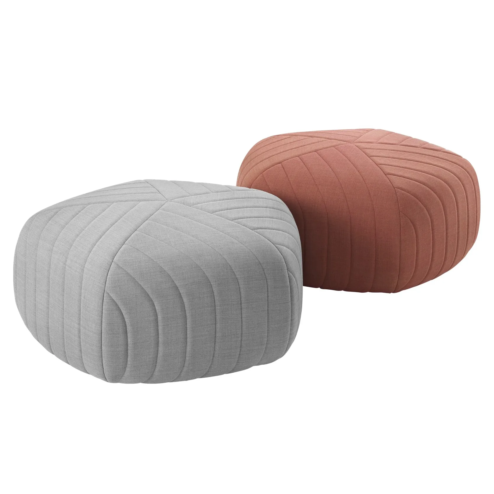Asiento puff Five pequeño, gris claro Muuto