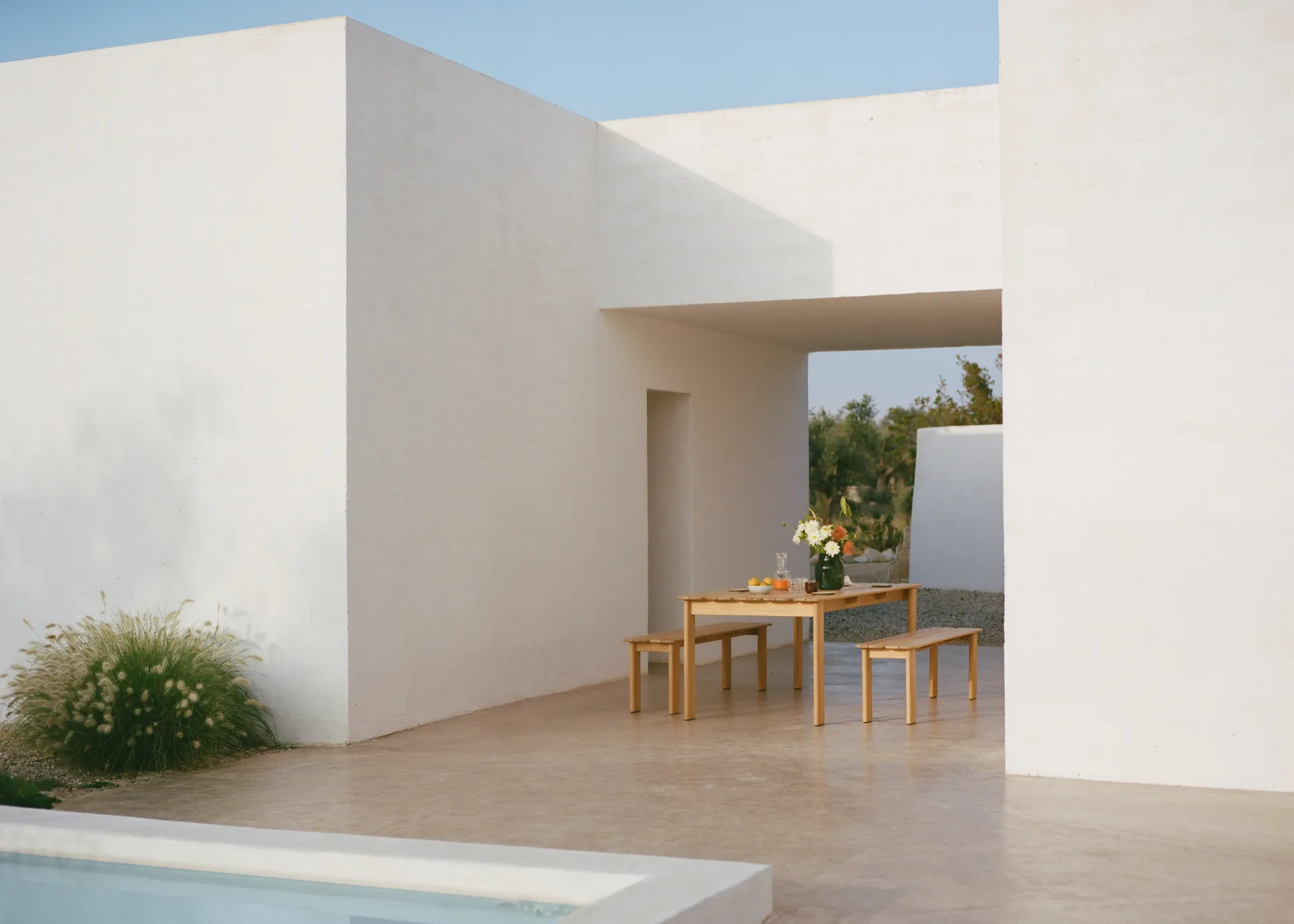 Banco Assemble , Teca, 180 cm Muuto