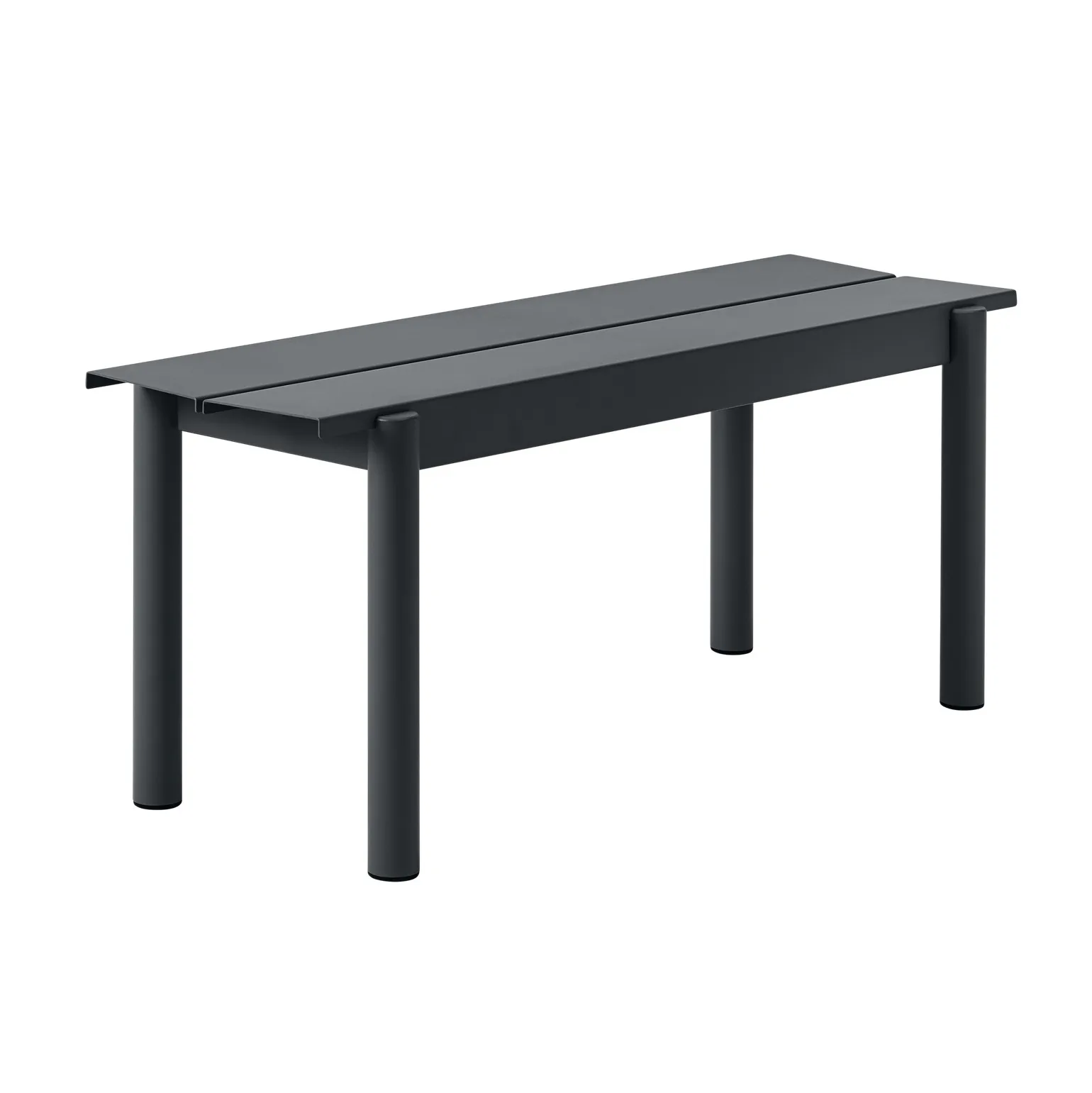 Banco de acero Linear steel bench 110 cm, Black Muuto