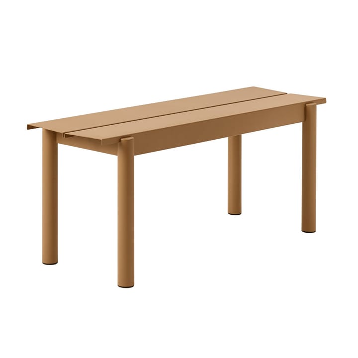 Banco de acero Linear steel bench 110 cm - Burnt orange - Muuto