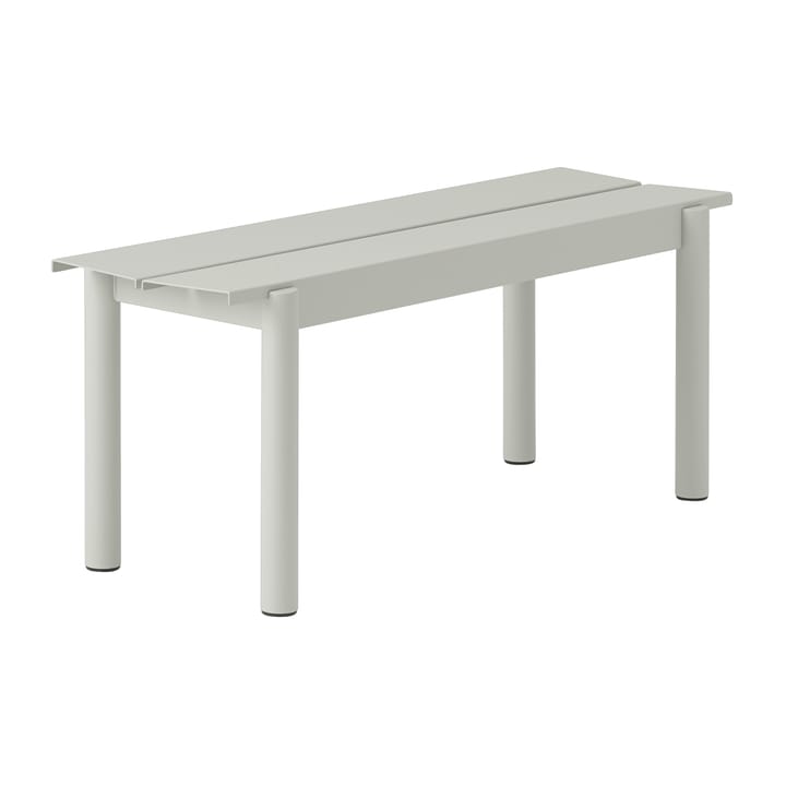 Banco de acero Linear steel bench 110 cm - grey (RAL 7044) - Muuto