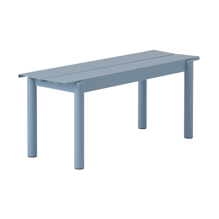 Banco de acero Linear steel bench 110 cm - Pale blue - Muuto