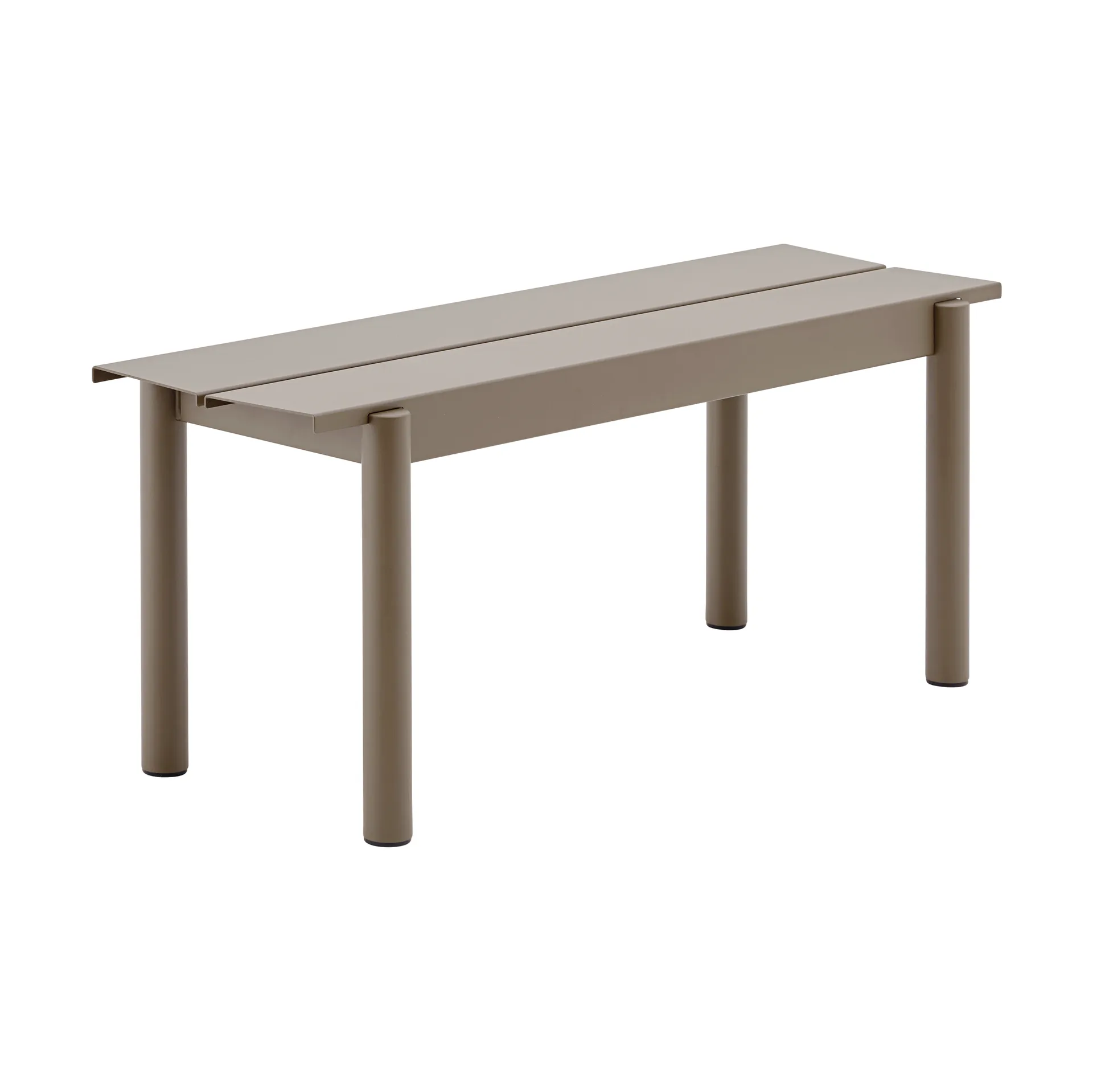 Banco de acero Linear steel bench 110 cm, Topo Muuto