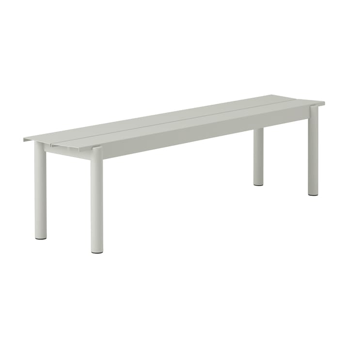 Banco de acero Linear steel bench 170 cm - grey (RAL 7044) - Muuto