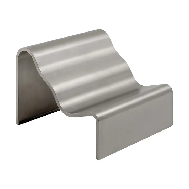 Banco Dream View  - Acero cepillado, 100 cm - Muuto