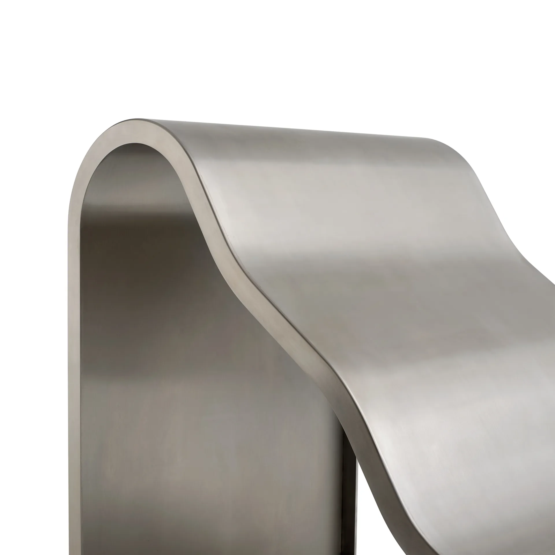 Banco Dream View , Acero cepillado, 60 cm Muuto