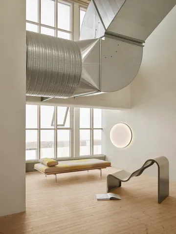 Banco Dream View  - Acero cepillado, 60 cm - Muuto