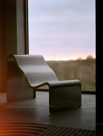 Banco Dream View  - Acero cepillado, 60 cm - Muuto