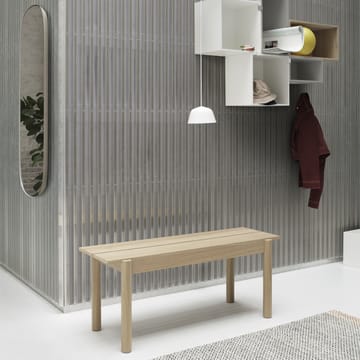 Banco Linear, roble - 110 cm - Muuto