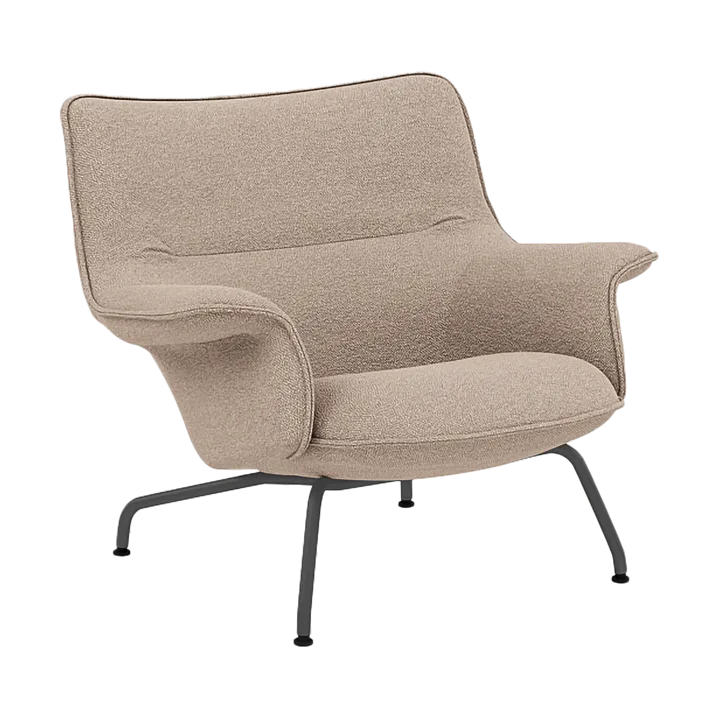 Butaca bajo Doze - Hearth 6 Anthracite/black - Muuto