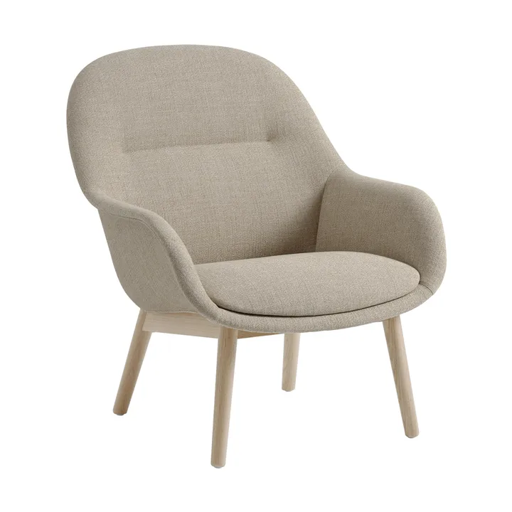 Butaca Lounge Fiber Lounge patas de roble - Ecriture 240-grey - Muuto