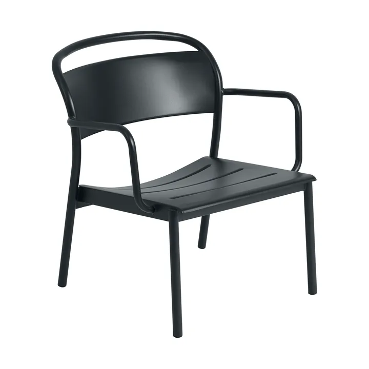 Butaca lounge Linear Steel  - Antracita negra - Muuto