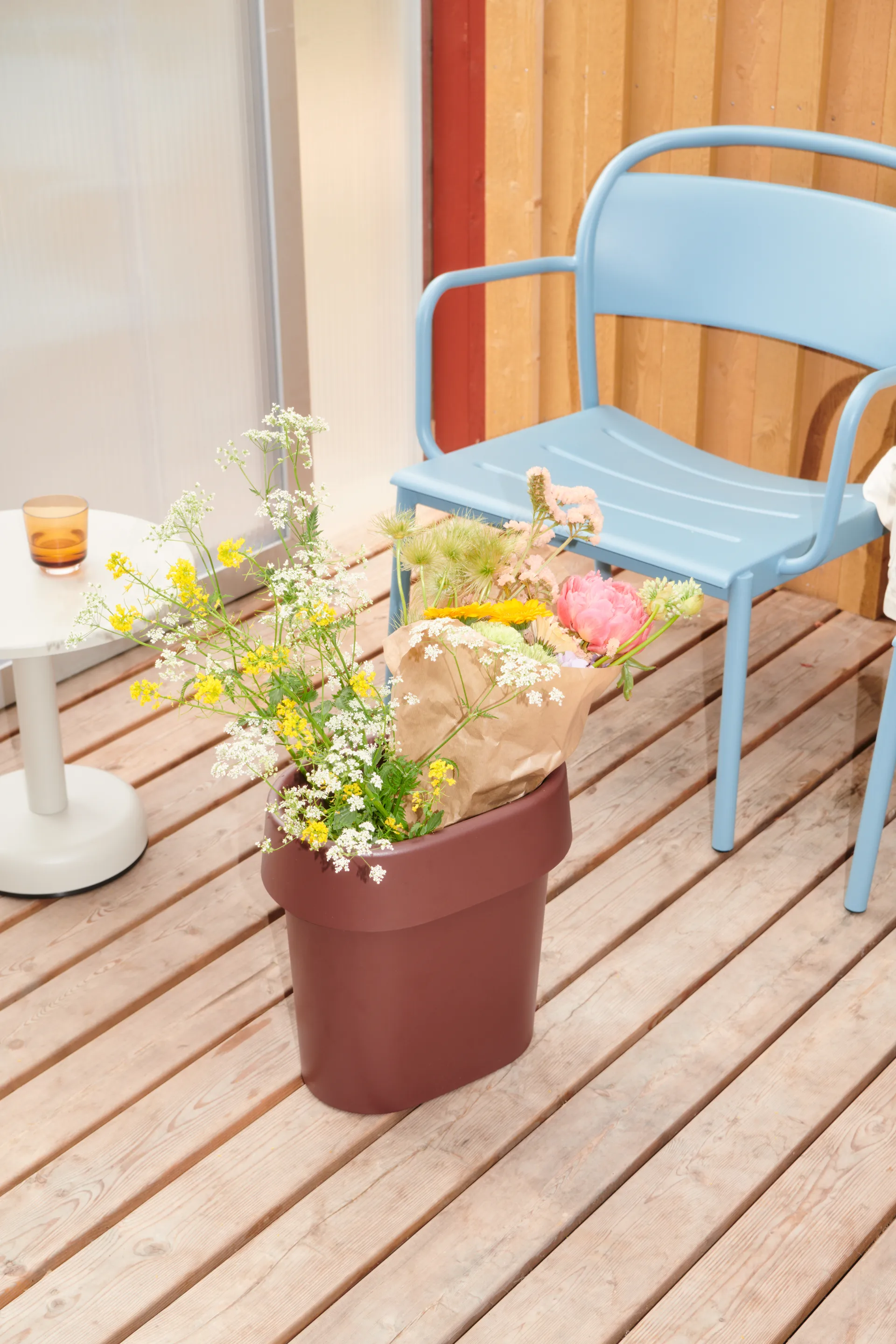 Butaca lounge Linear Steel , Azul pálido Muuto