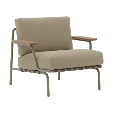 Butaca Lounge Settle Lounge Chair - Ribbed Weave 5 Taupe - Muuto