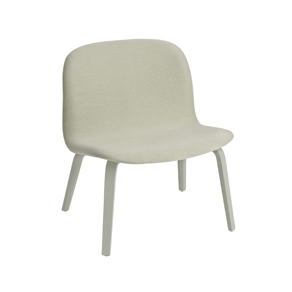 Butaca Lounge Visu asiento tapizado, Balder 912-Dusty green Muuto