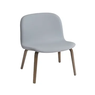 Butaca Lounge Visu asiento tapizado - Steelcut 120-Brown stained oak - Muuto
