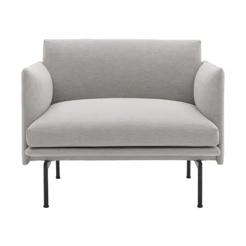 Butaca Outline chair tela - Clay 12-Black - Muuto