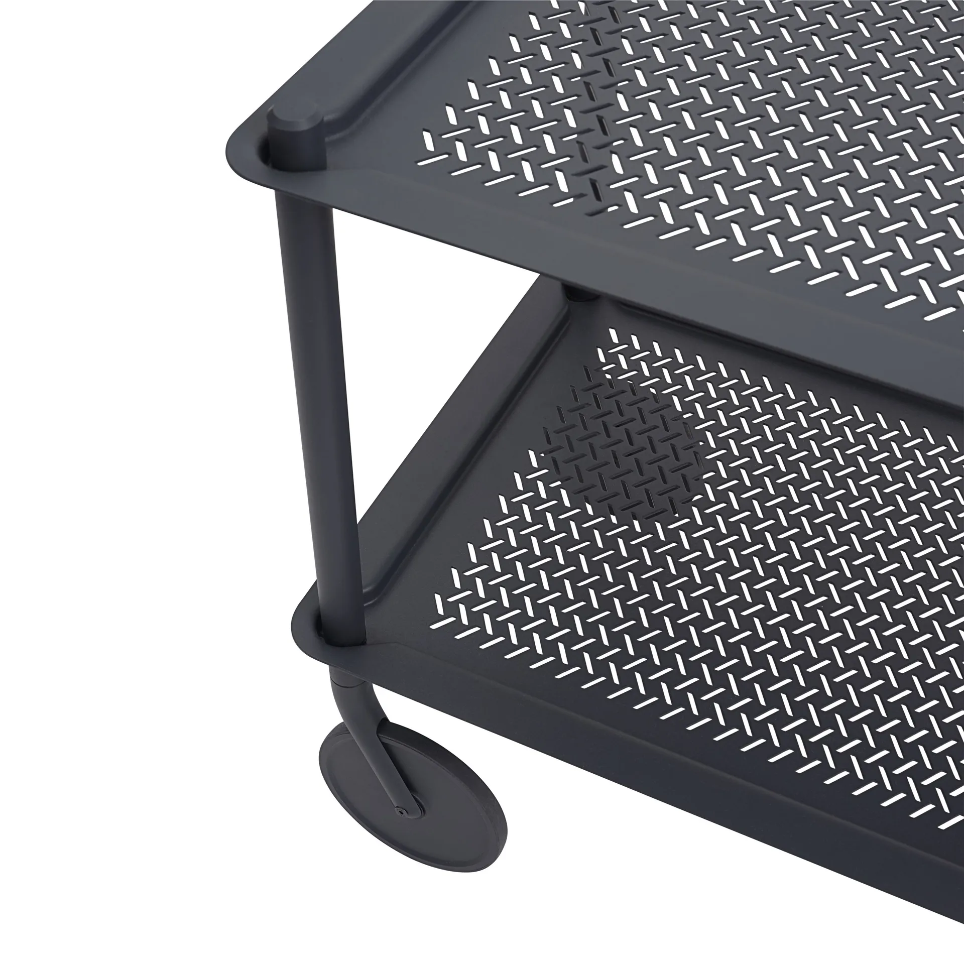 Carrito 2-layer Flow 57 cm, azul-gris Muuto