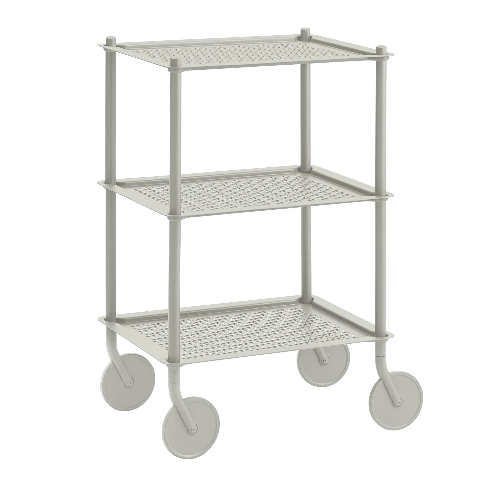 Carrito Flow 3-layer 90 cm, gris Muuto