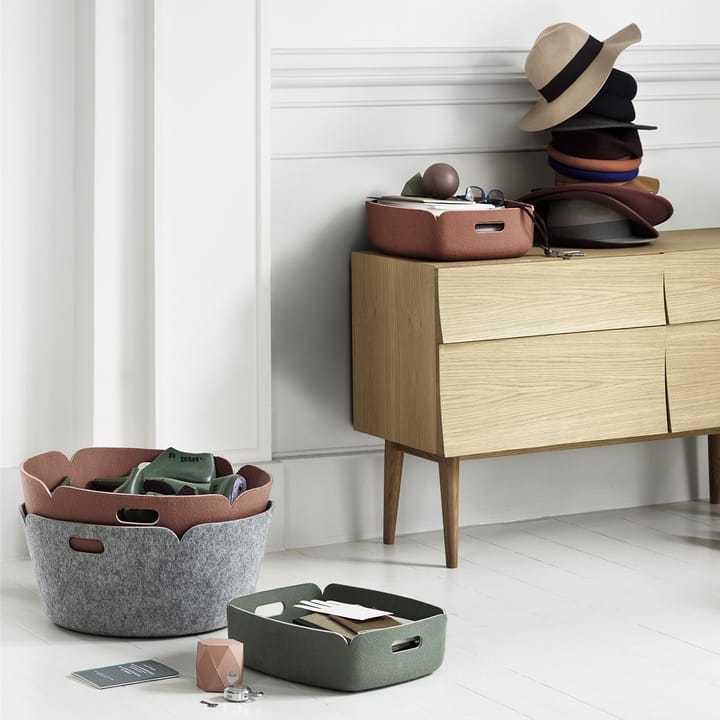 Cesta Restore, redonda, gris Muuto