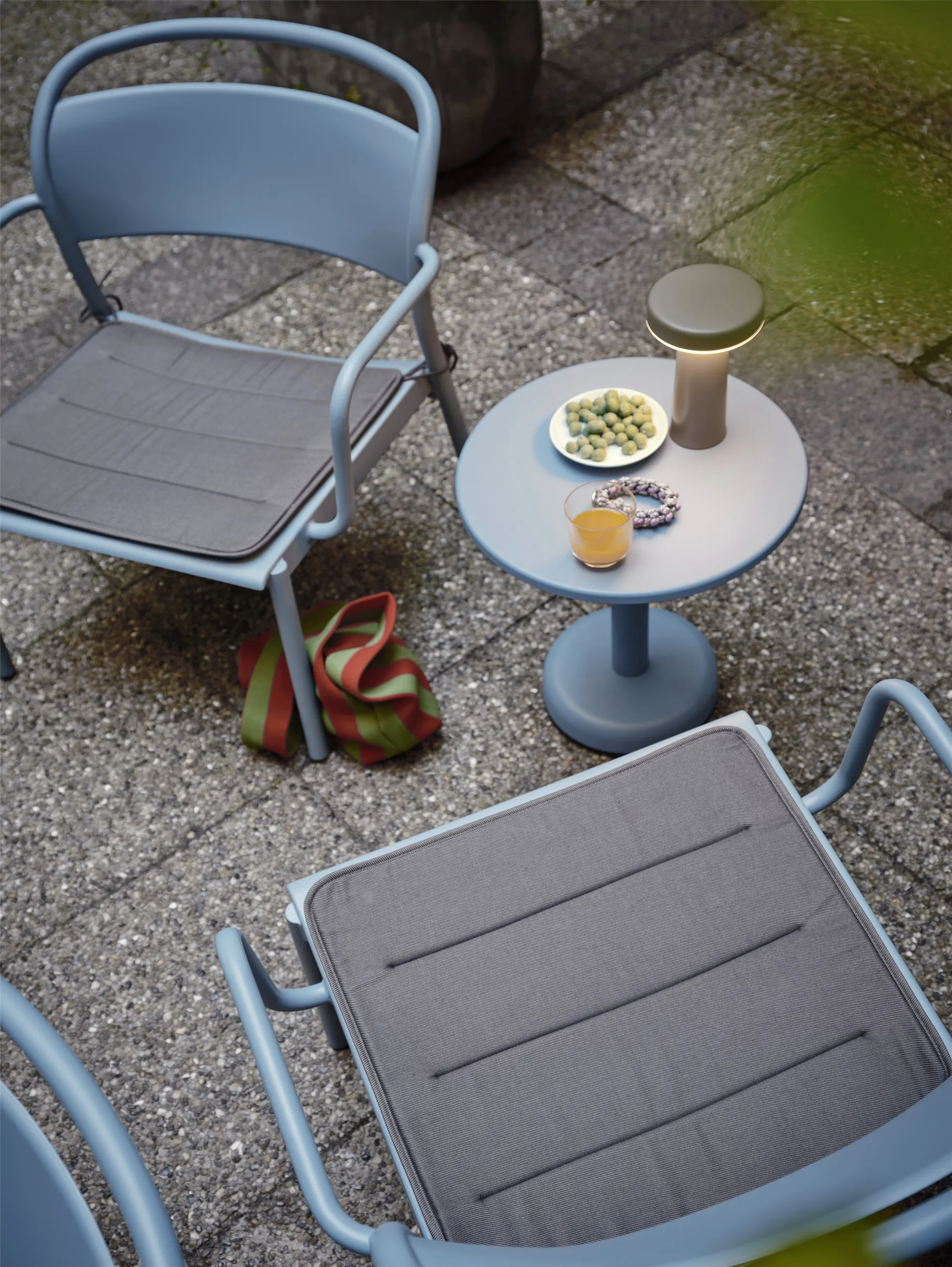 Cojín de asiento Linear Steel Armchair, Twitell dark grey Muuto