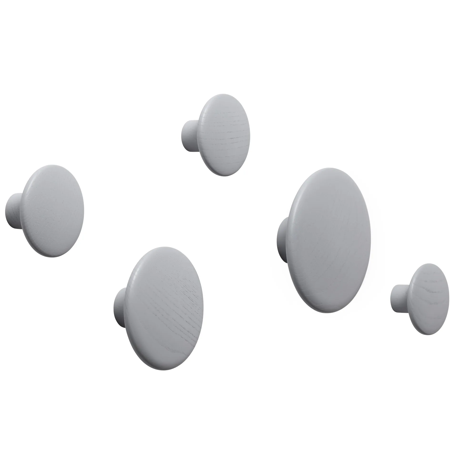 Colgador de pared The Dots, gris, grande Muuto