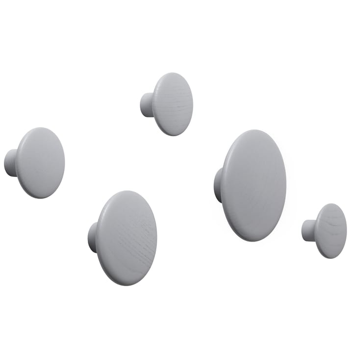 Colgador de pared The Dots, gris, pequeño Muuto