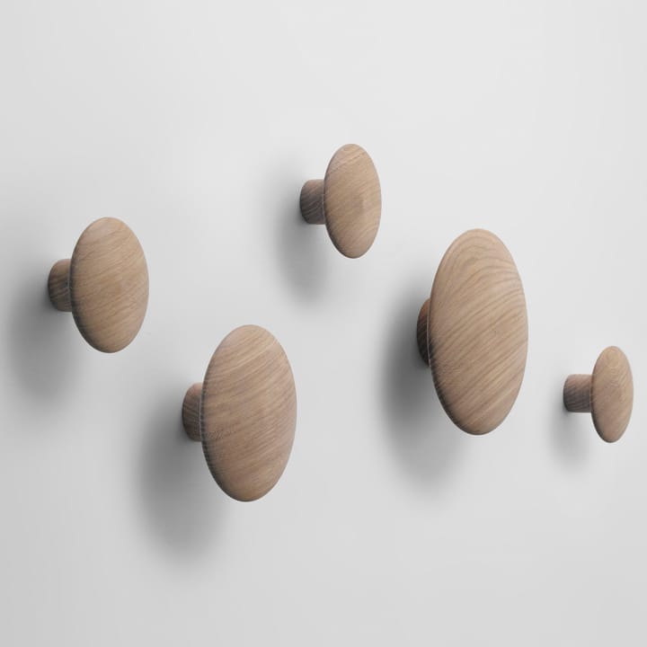 Colgador de pared The Dots, pequeño, roble Muuto