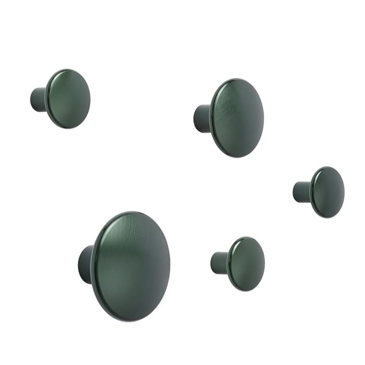 Colgador metal The Dots 2,7 cm, Dark green Muuto