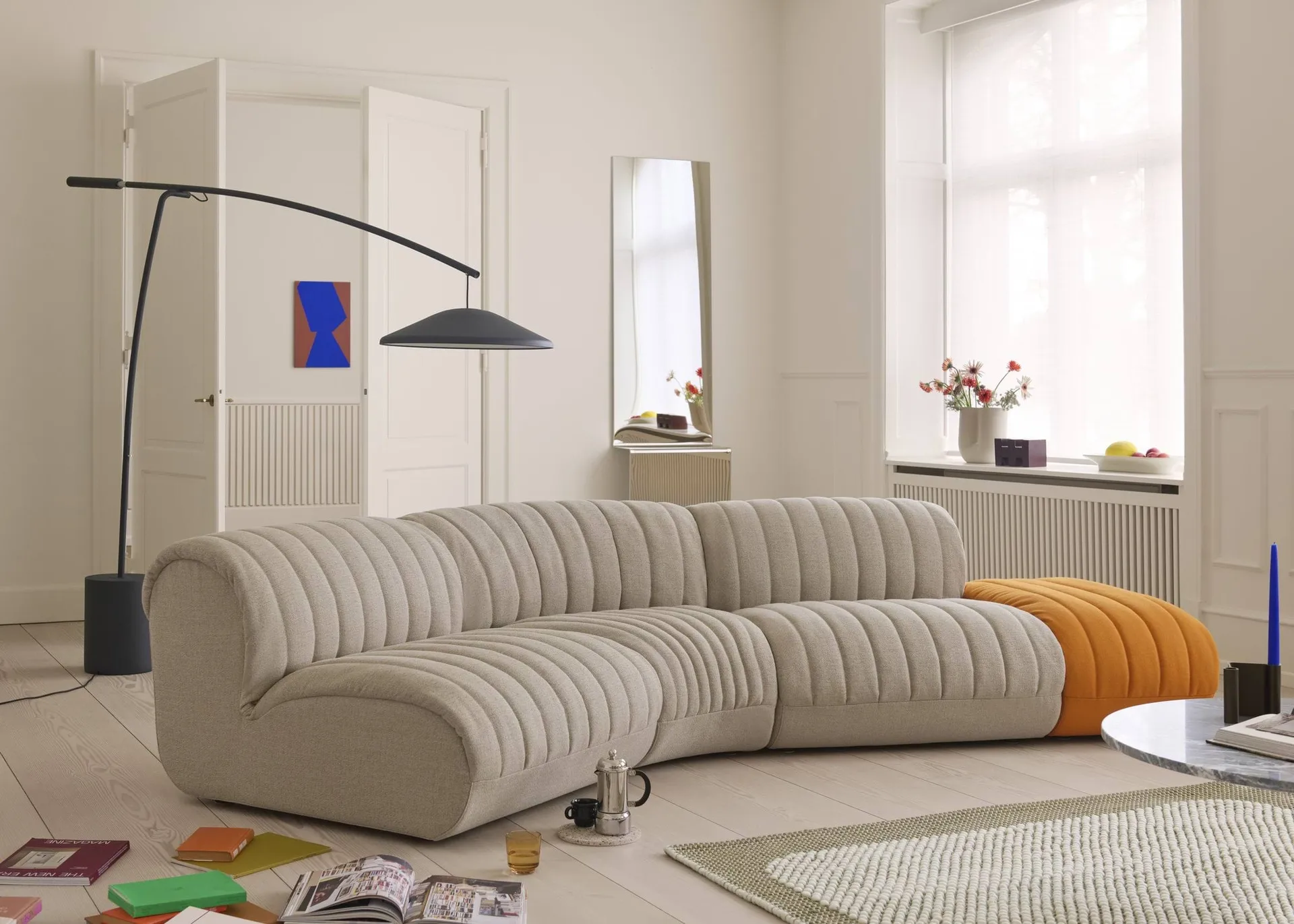 Coltre sofá modular, Configuración 1, turf-sand, 3 plazas Muuto