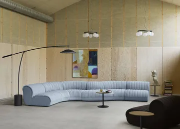 Contra lámpara de pie - Anthracite black-concrete, 188 cm - Muuto