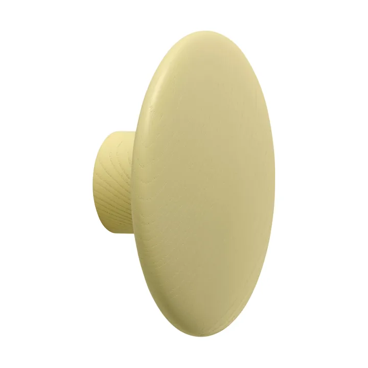 Dots Wood perchero - Amarillo-beige, Ø9 cm - Muuto