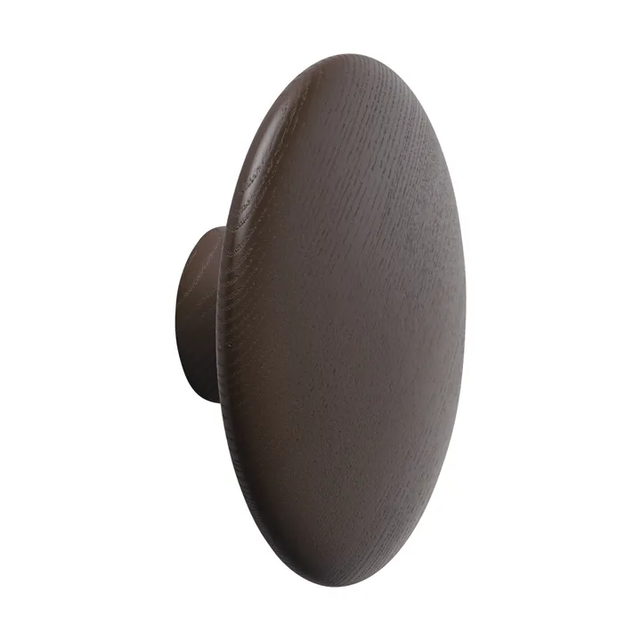 Dots Wood perchero - Rojo marrón, Ø13 cm - Muuto