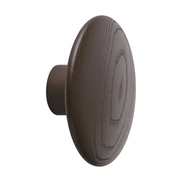 Dots Wood perchero - Rojo marrón, Ø9 cm - Muuto
