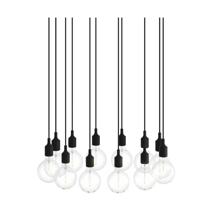 E27 Pendant Cluster 12 lámpara colgante - Black - Muuto