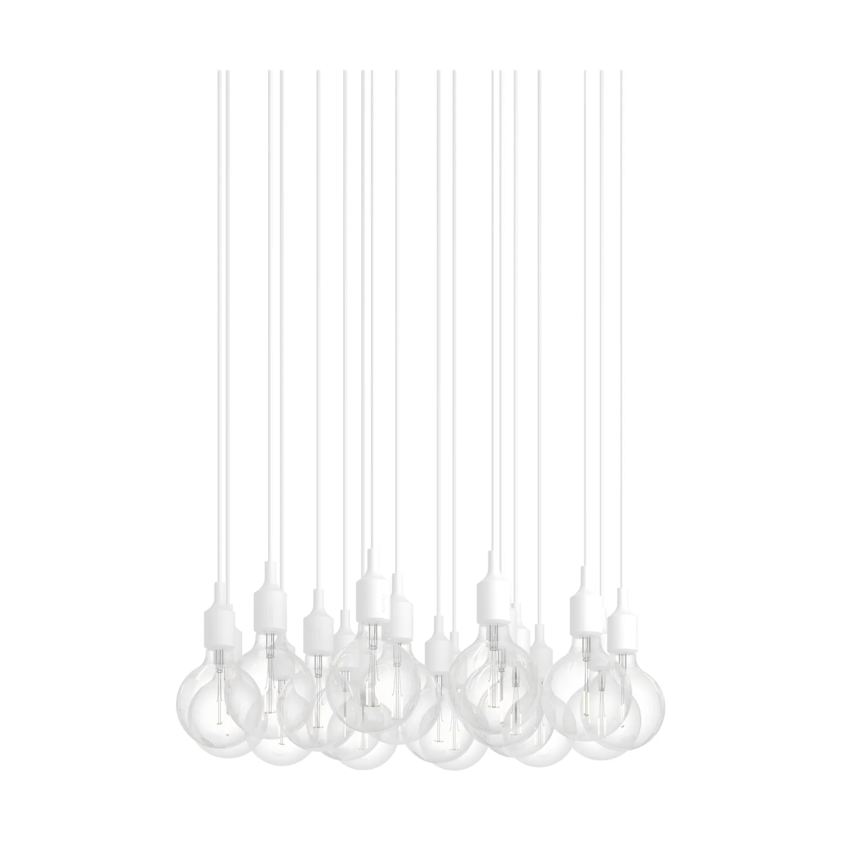 E27 Pendant Cluster 18 lámpara colgante, Blanco Muuto